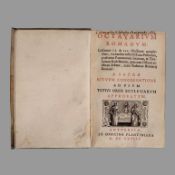 GAVANTI, Bartolomeo: Octavarium Romanum - Lectiones II. et III.