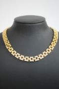 750 / 18K Collier besetzt mit Brillanten