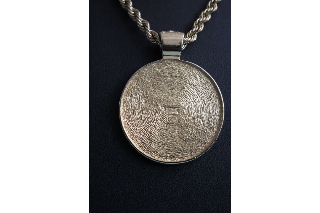 Original Christian Dior Vintage Couture Kordelkette Logo Dior - Bild 3 aus 3