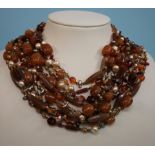 Original Poggi Paris Vintage Multi-Strand Statement-Collier