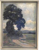 Max Wenzlaff (1891-1974) Baum in weiter Landschaft