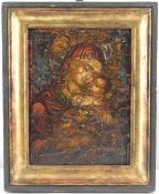 Ikone "Madonna mit Kind", 17. /18.Jh.