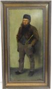 Carl Bilz (1859-1954) Bärtiger Mann mit Hut