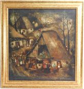Ion VRANEANTU (1939-2006) Dorfleben im Herbst, 1994