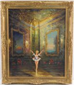Heinz Ludwig Münnich (1921-1978) Tänzerin im Ballsaal