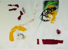 Frank Herzog (1949-2022) Aquarell "Salamander und Käfer" 1995