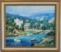 Caballero, Mediterrane Hafenansicht, 20. Jh.