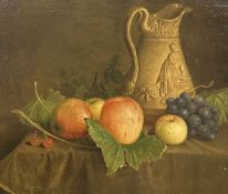 Fruit still life with jug