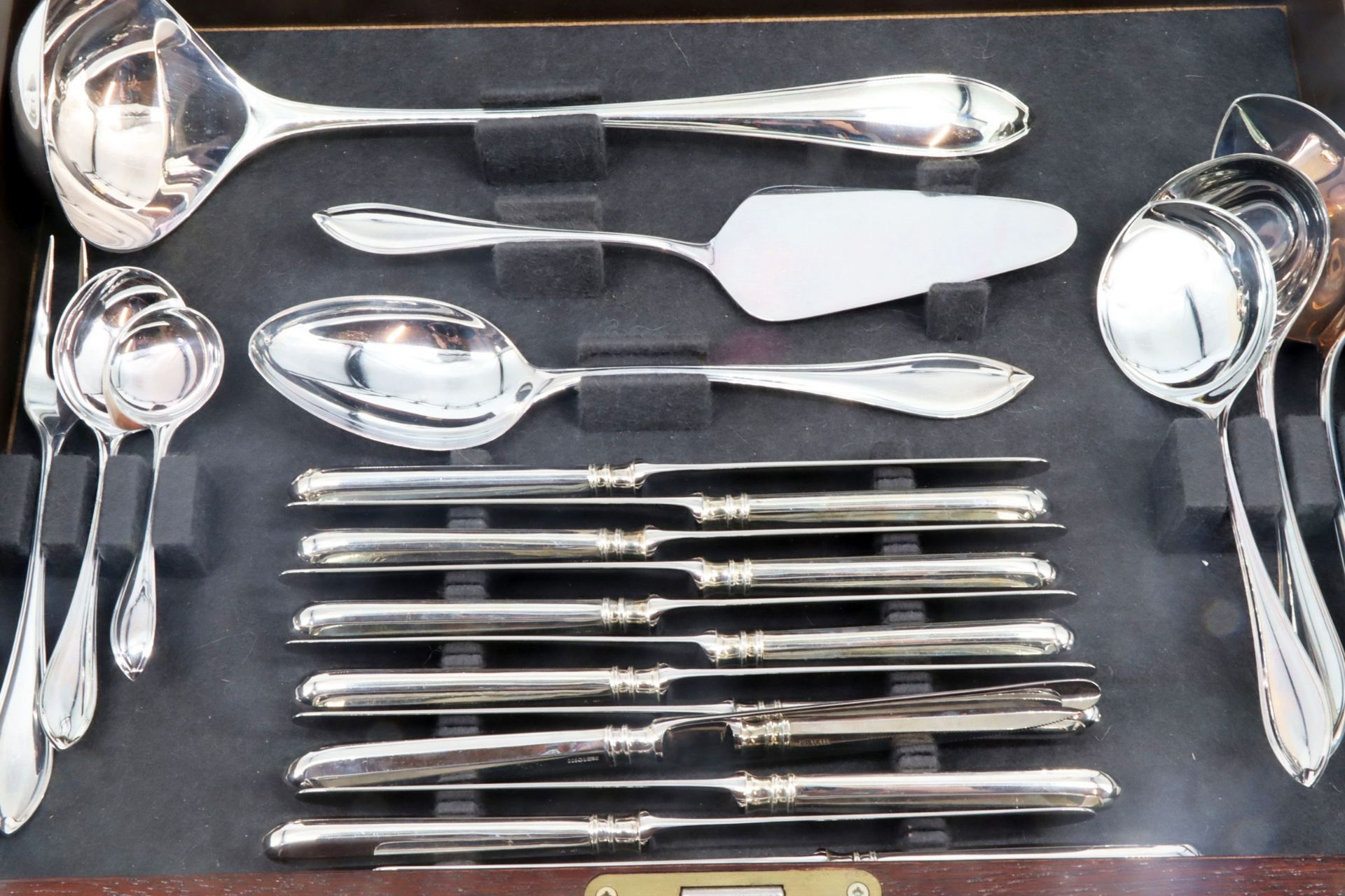 Robbe & Berking Silver Cutlery in a Case - Bild 5 aus 27