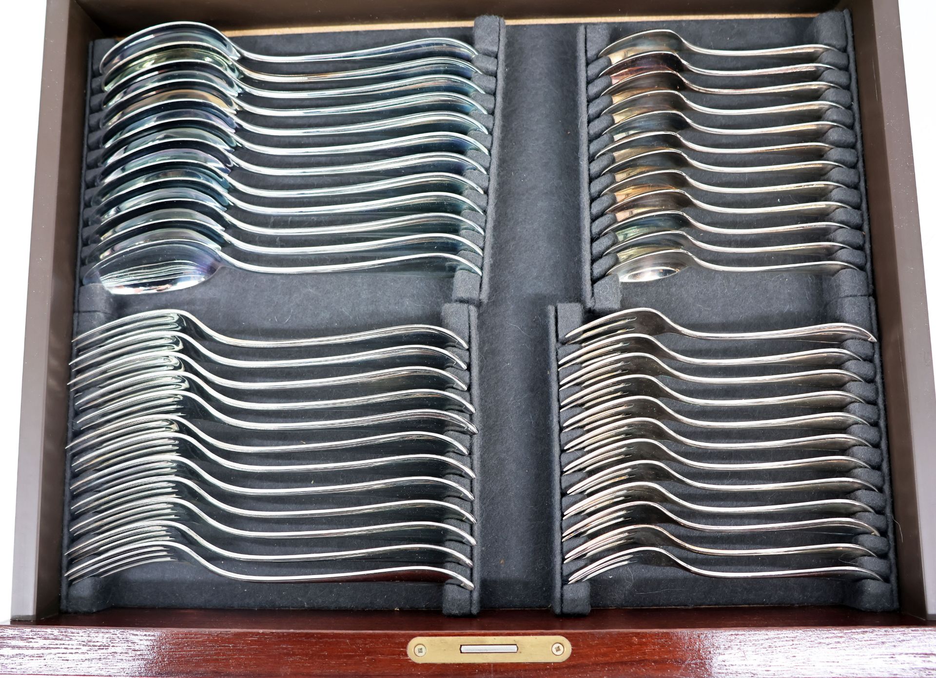 Robbe & Berking Silver Cutlery in a Case - Bild 11 aus 27