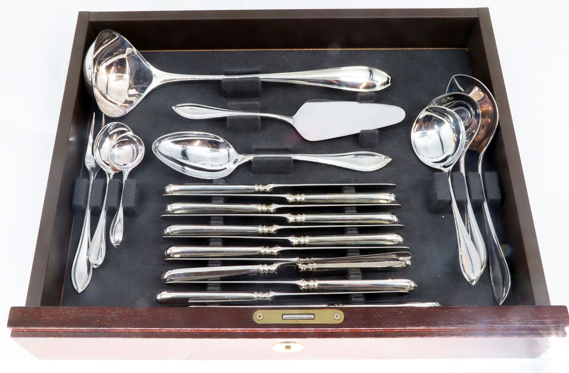 Robbe & Berking Silver Cutlery in a Case - Bild 8 aus 27