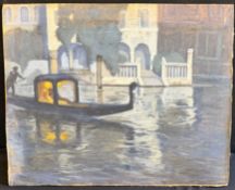 Gondel in Venedig bei Nacht