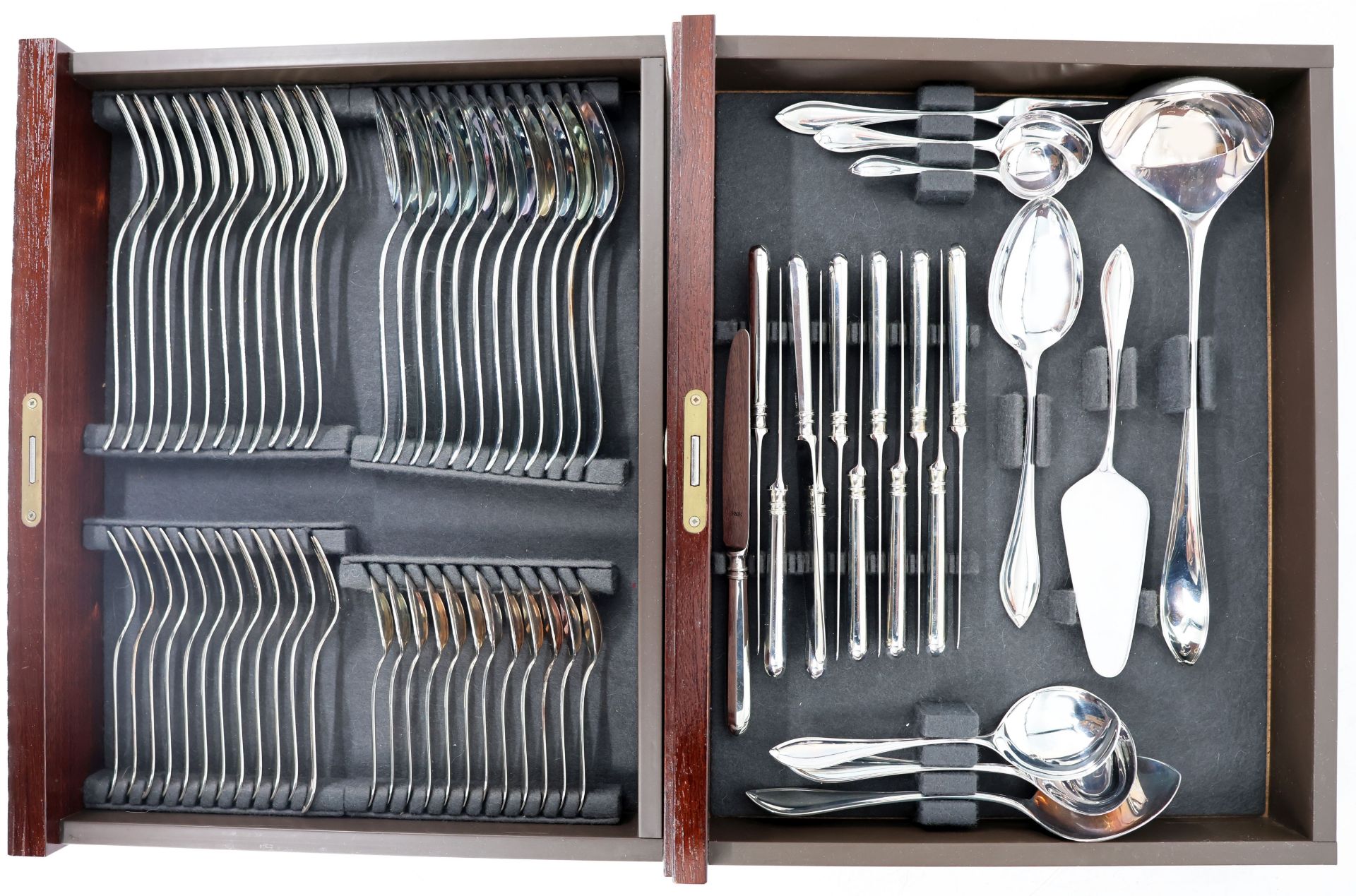 Robbe & Berking Silver Cutlery in a Case - Bild 6 aus 27