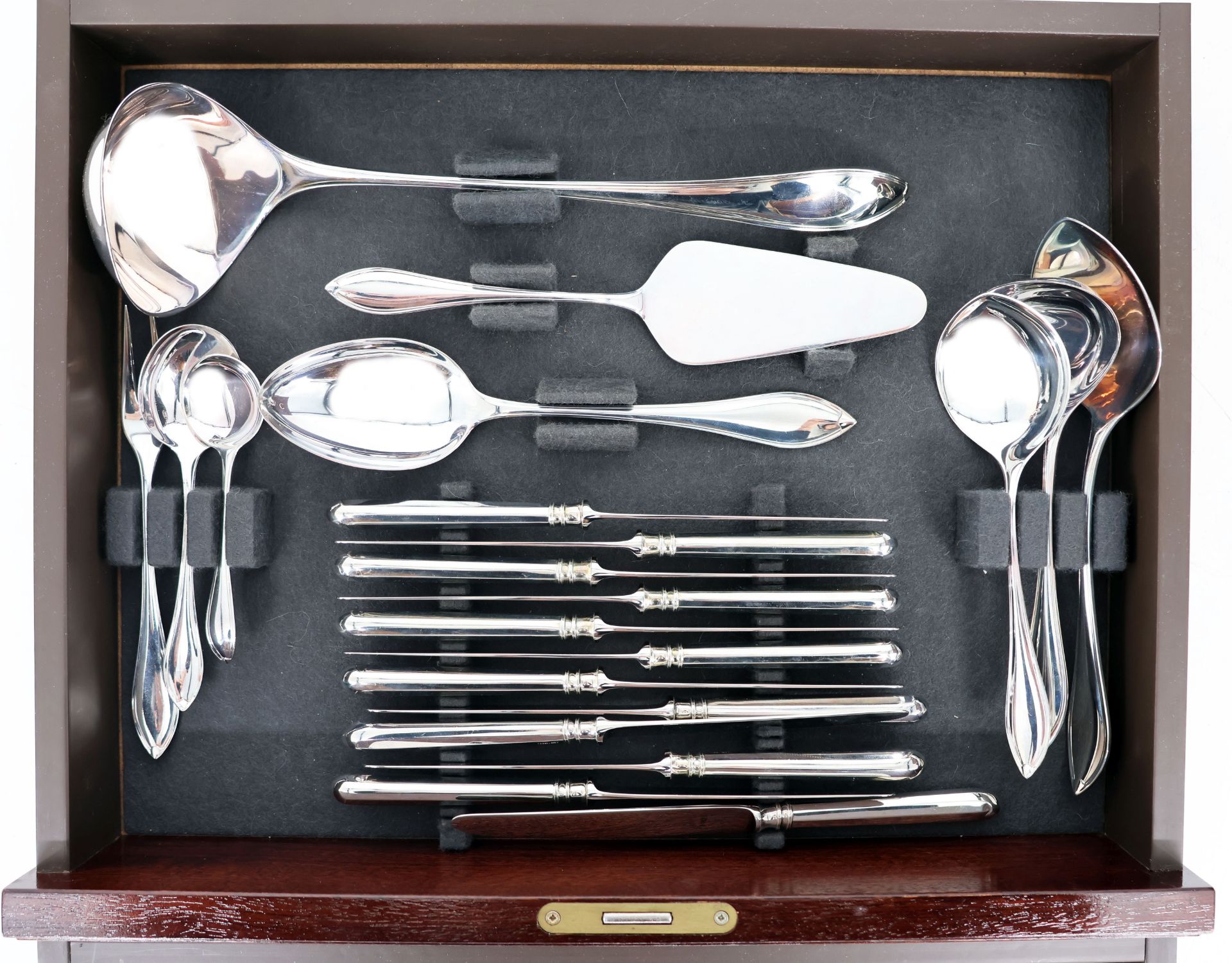 Robbe & Berking Silver Cutlery in a Case - Bild 9 aus 27