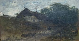SPLITGERBER, Schäfer mit Schafherd