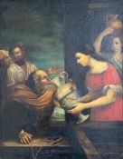 Unknown Italian artist, 17th c., Rebecca and Eliezer