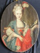 Oval Portrait of a Girl