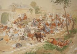 August VON PETTENKOFEN (1822–1889), Battle Scene