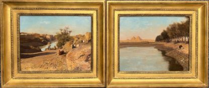 Leopold Carl Müller, Pyramids and Oasis on the Nile