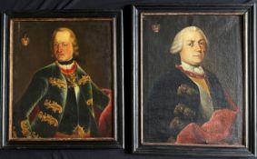 Franconia, 18th century, two male portraits