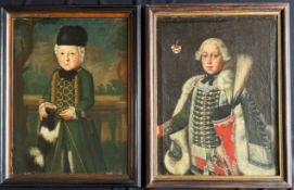 Franconia, 18th century, 2 portraits of children