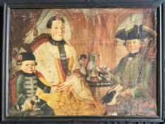Franconian family portrait: Mother with two sons