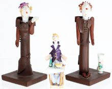 3 Figuren Meissen, davon 2 x Böttger
