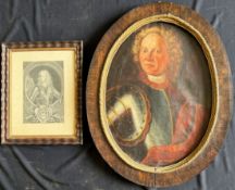Carl von Thüngen, oil on canvas and etching