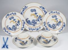 Service für zwei Personen, insgesamt 7 Teile. MEISSEN 1972 - 1980,