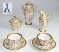 Dejeuner Meissen, 7 Teile.