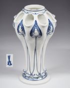 Sehr seltene Jugendstilvase, MEISSEN, Marke 1860 - 1923, 1. Wahl