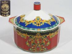 VERSACE für Rosenthal, Deckelterrine "Le 'Roi Soleil'" (der Sonnenkönig).