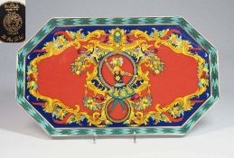 VERSACE für Rosenthal, Königskuchenplatte "Le 'Roi Soleil'" (der Sonnenkönig).