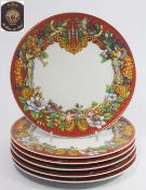 Dessert-/Frühstücksteller "Le Rève de Noel"; VERSACE für Rosenthal.
