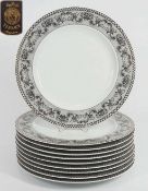 VERSACE für Rosenthal, Speiseteller "Marqueterie", 10er Satz