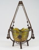 Jugendstil-Schale, möglicherweise im Stil von Loetz.