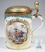 MEISSEN Walzenkrug. MEISSEN 19. Jahrhundert.