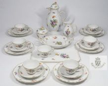 Kaffeeservice für 6 Personen. NYMPHENBURG, Anfang 20. Jahrhundert.