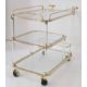 Rollender Servierwagen aus Messing und Glas. Vintage, Italien. - Bild 5 aus 5