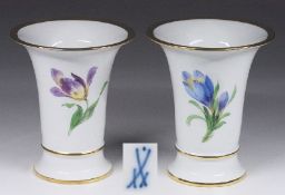 Zwei Vasen. MEISSEN, 1923 - 1934. 1. Wahl.