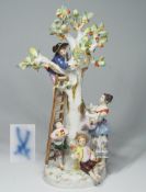 Berühmte MEISSEN Figurengruppe "Die Apfelernte".