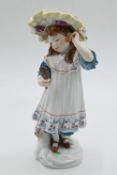 1 Porzellanfigur MEISSEN „Mädchen mit Kirschen und Spiegel“,