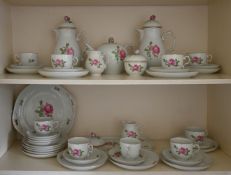 1 Kaffee-/Teeservice „Rosa Rose“ Fürstenberg für ca. 9 Personen