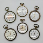 4 Taschenuhren je um 1900 je Silber 800