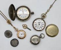 1 Damentaschenuhr um 1900 (1 Deckel Gold) 