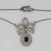 1 Collier undeutl. gest./wohl GG/WG 18ct.