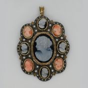 1 Anhänger/Brosche wohl ungest./wohl GG 14ct.