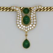 1 Kette mit Anhänger je GG 18ct.