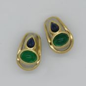 1 Paar Ohrsteckerclips GG/WG 18ct.