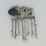 1 Brosche WG 14ct.